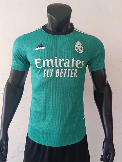 AAA Quality Real Madrid 21/22 Third Green Soccer Jersey(Player)